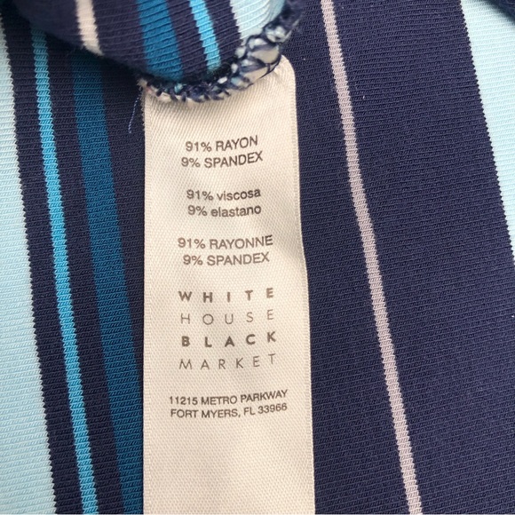 White House Black Market (WHBM) Cold Shoulder Knit Trapeze Dress - Picture 9 of 10